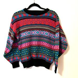 Colourful Patterned Women's Knit Sweater